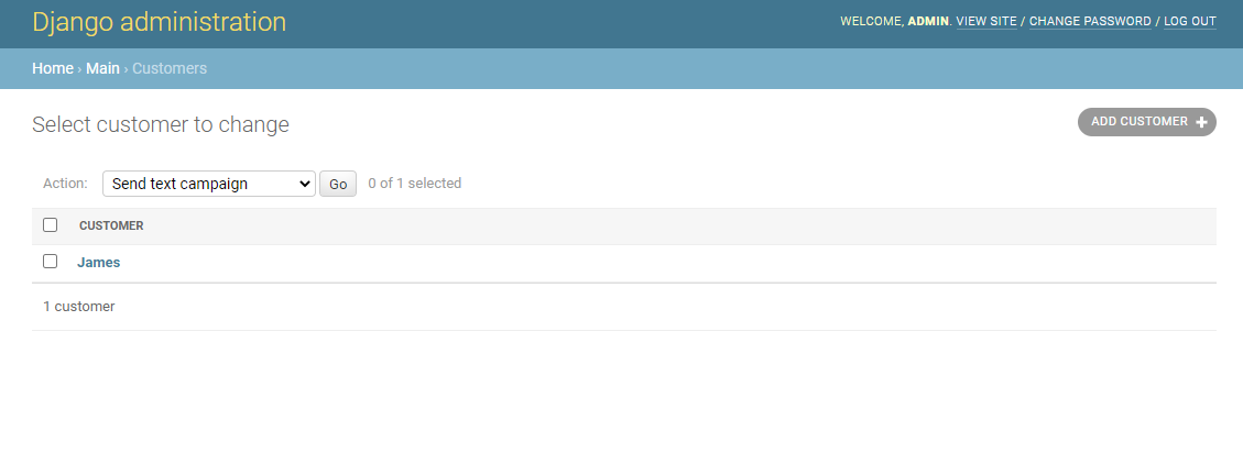 admin twilio