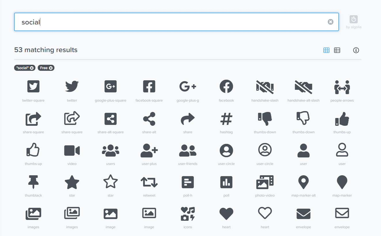 Font AwesomeIcons