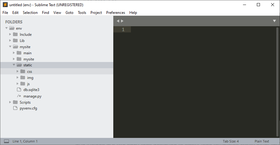Django static css folder