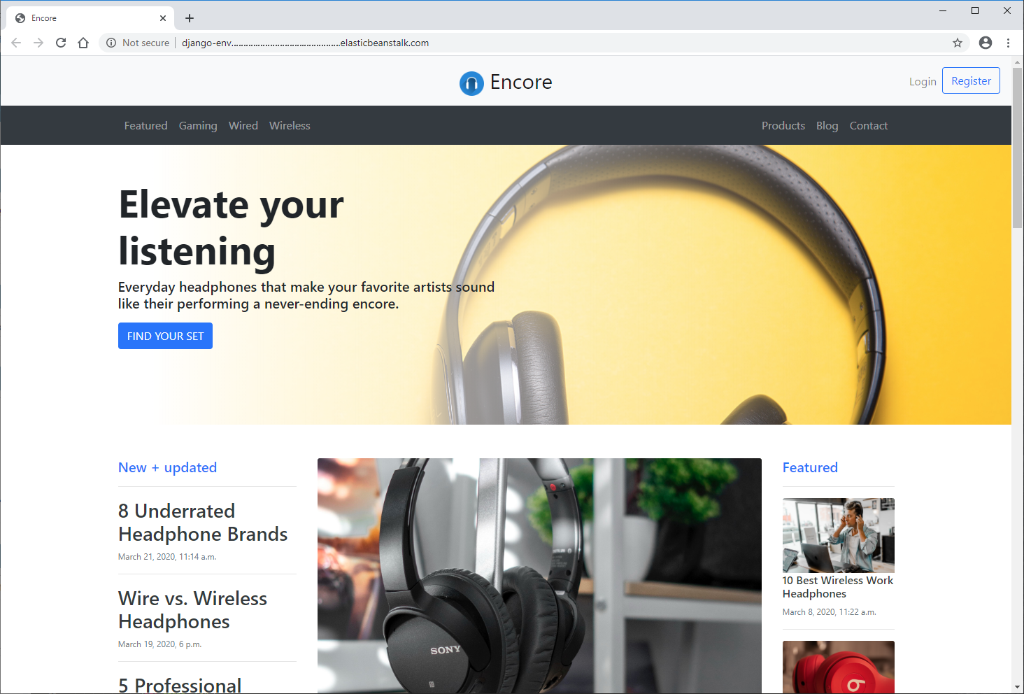 Deployed Django web app tutorial