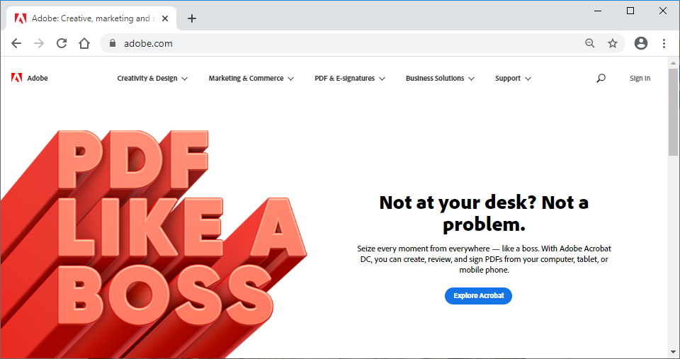adobe navbar