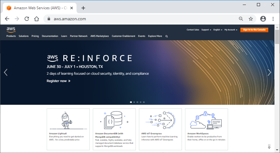aws.amazon.com color scheme