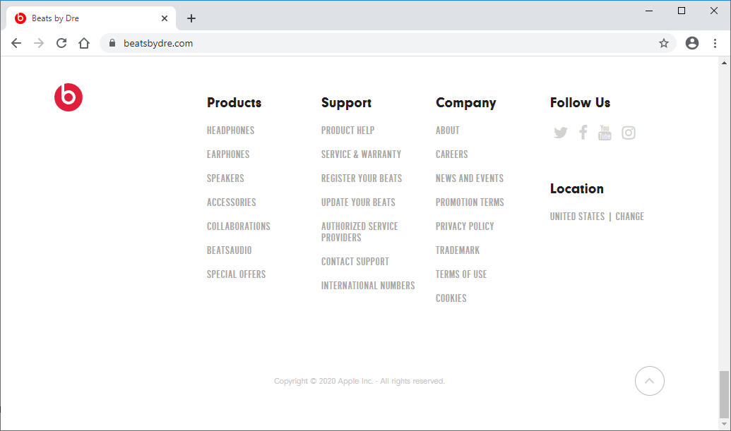 beatsbydre.com footer
