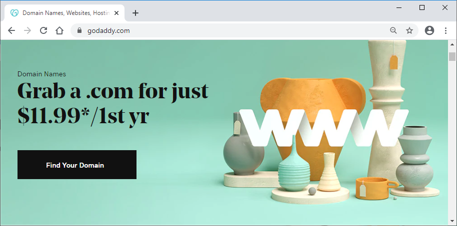 godaddy.com cta button