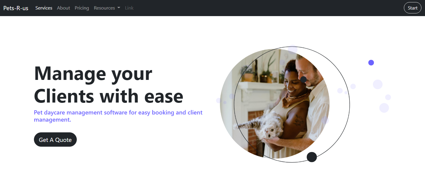 Bootstrap cta and navbar