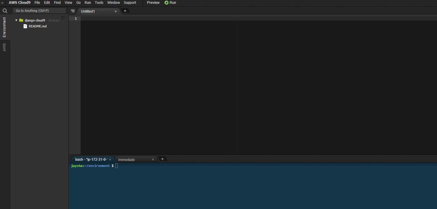 AWS Cloud9 IDE