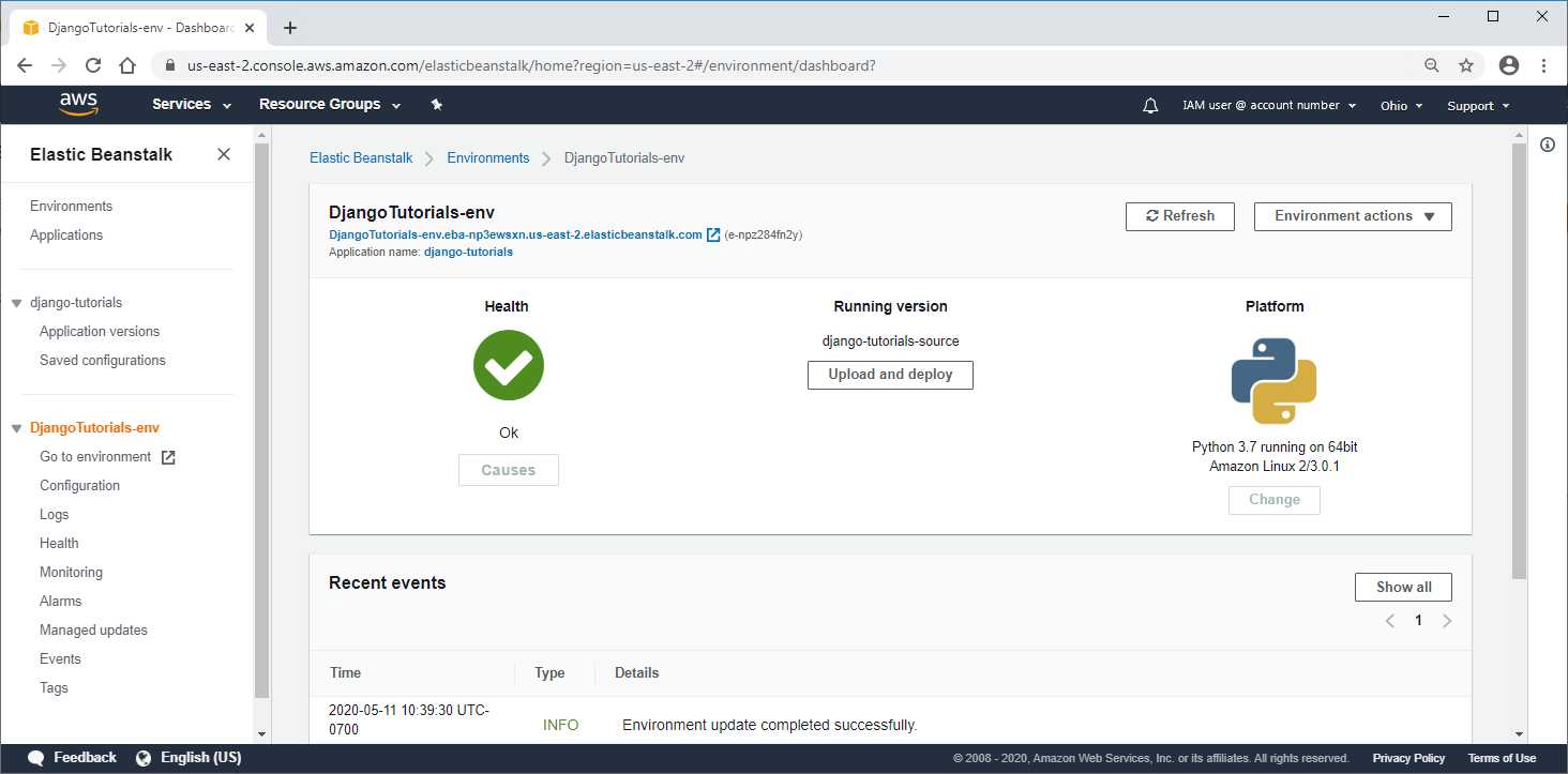 AWS EB Django deployment