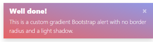 Bootstrap alert gradient