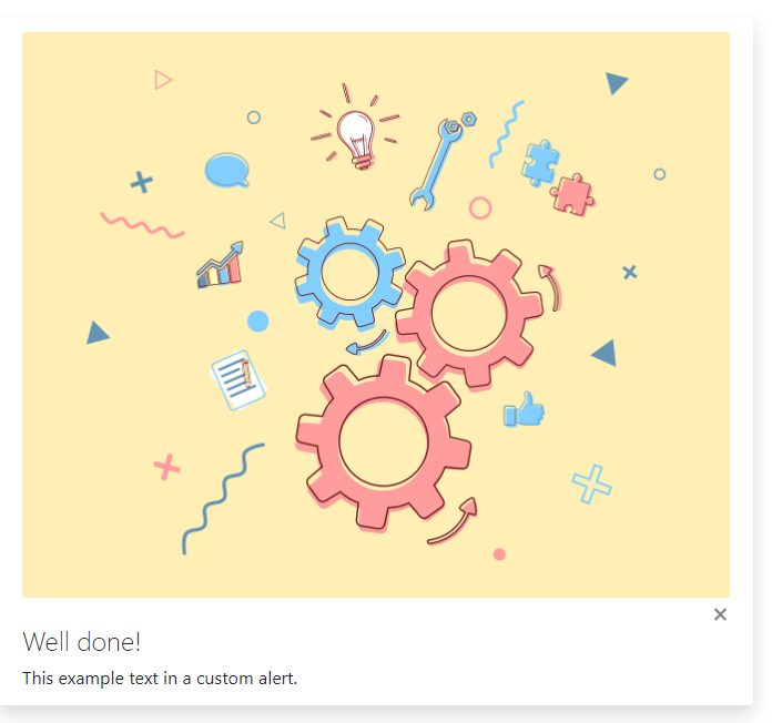 Bootstrap alert stacked
