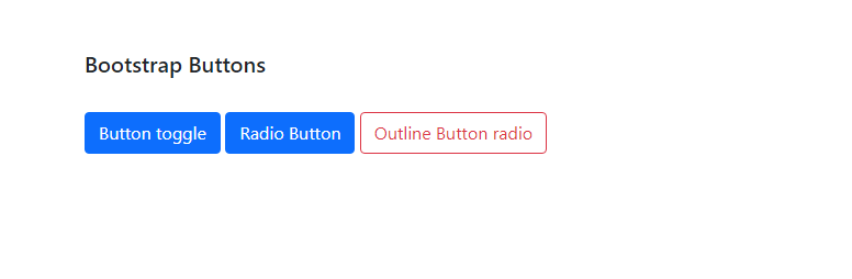 Bootstrap buttons
