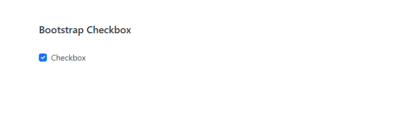Bootstrap checkbox