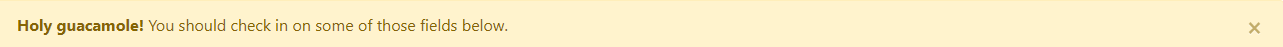 Dismissible Bootstrap Alert
