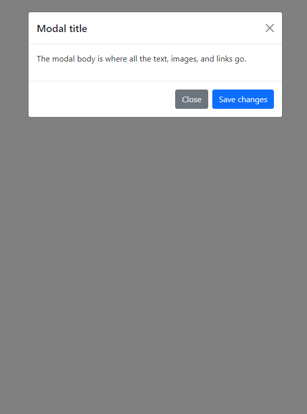 Bootstrap modal default position