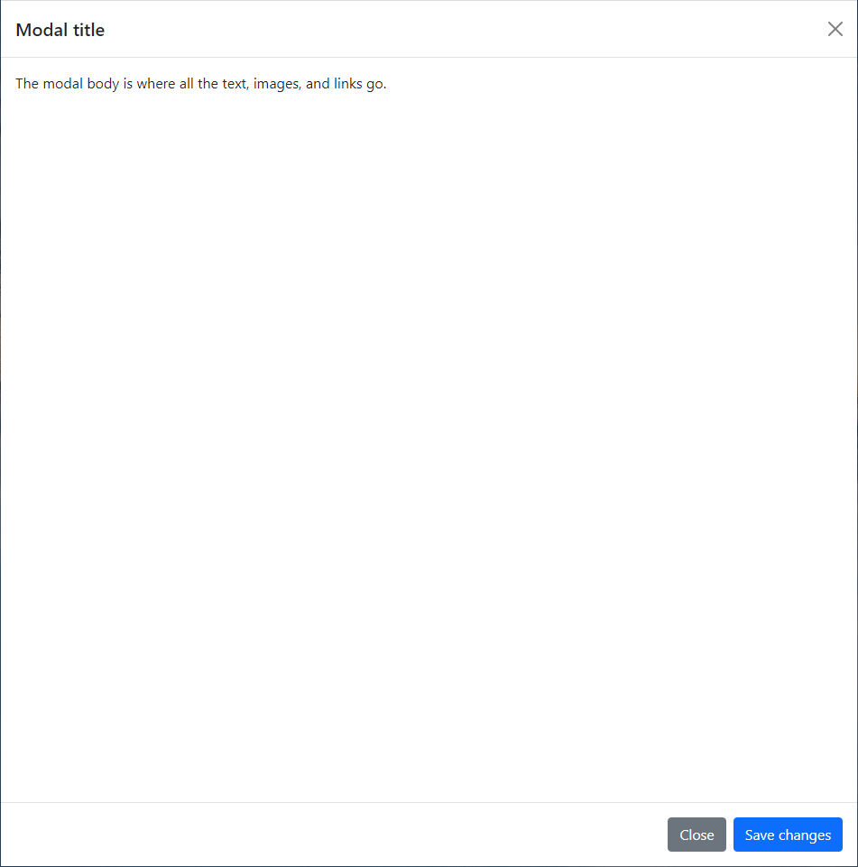Full Screen Bootstrap Modal