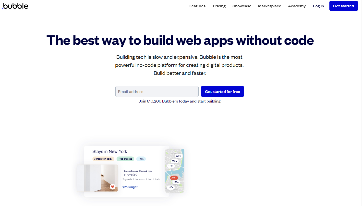 Bubble Homepage