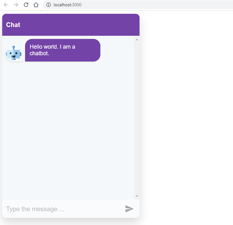 Chabot example with only text steps