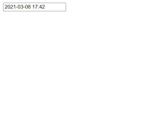 React Datetime picker input