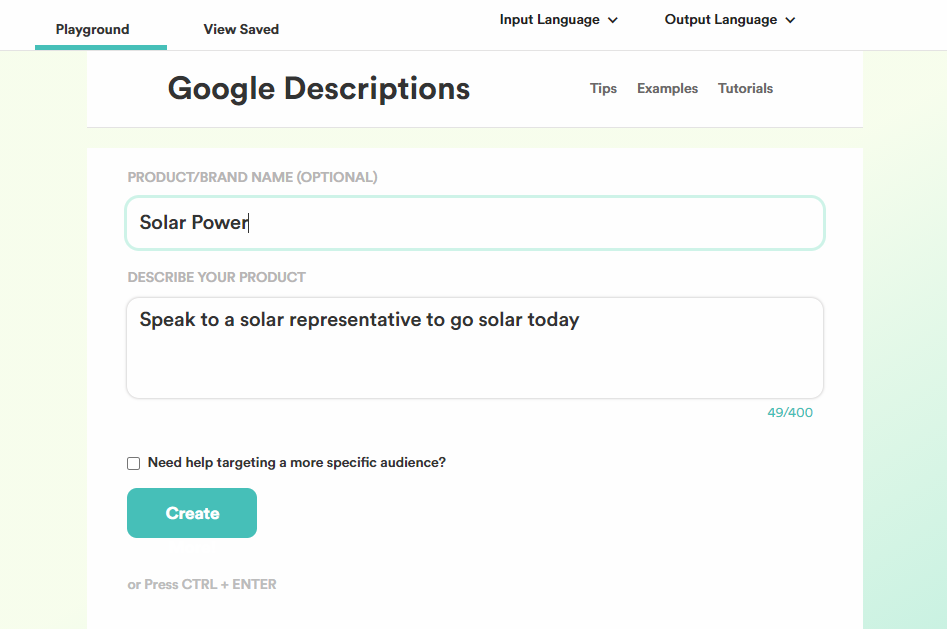 copy ai social ads google