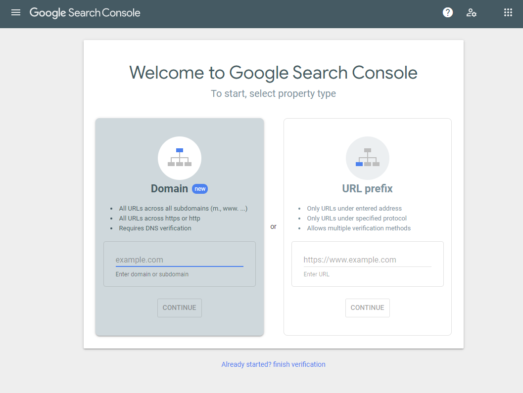 Google Search Console Sign Up