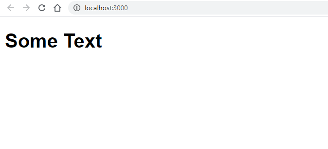 Custom React App Text in browser window