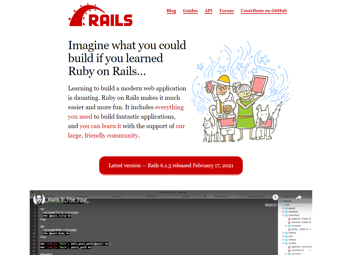 Ruby on Rails Web Framework