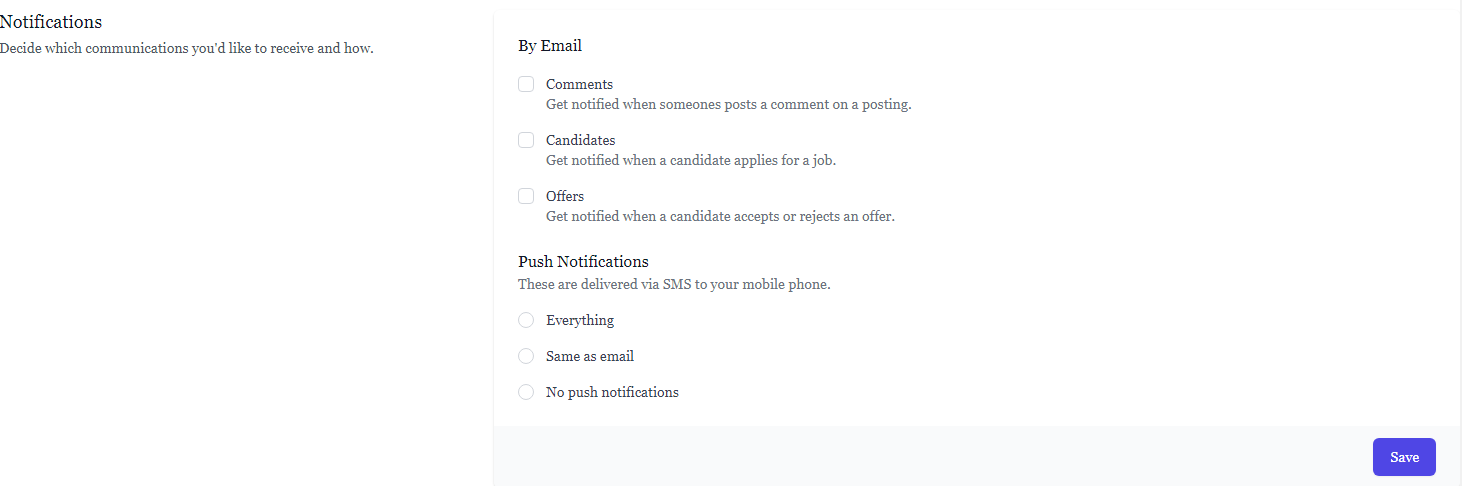 Tailwind CSS Notifications Form