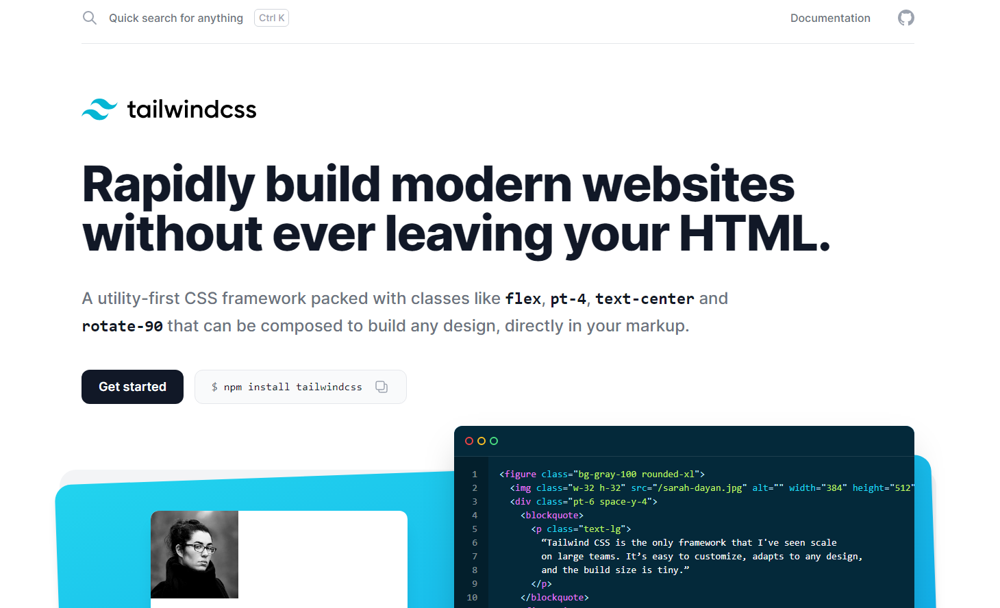 Tailwind CSS version 2.0.3