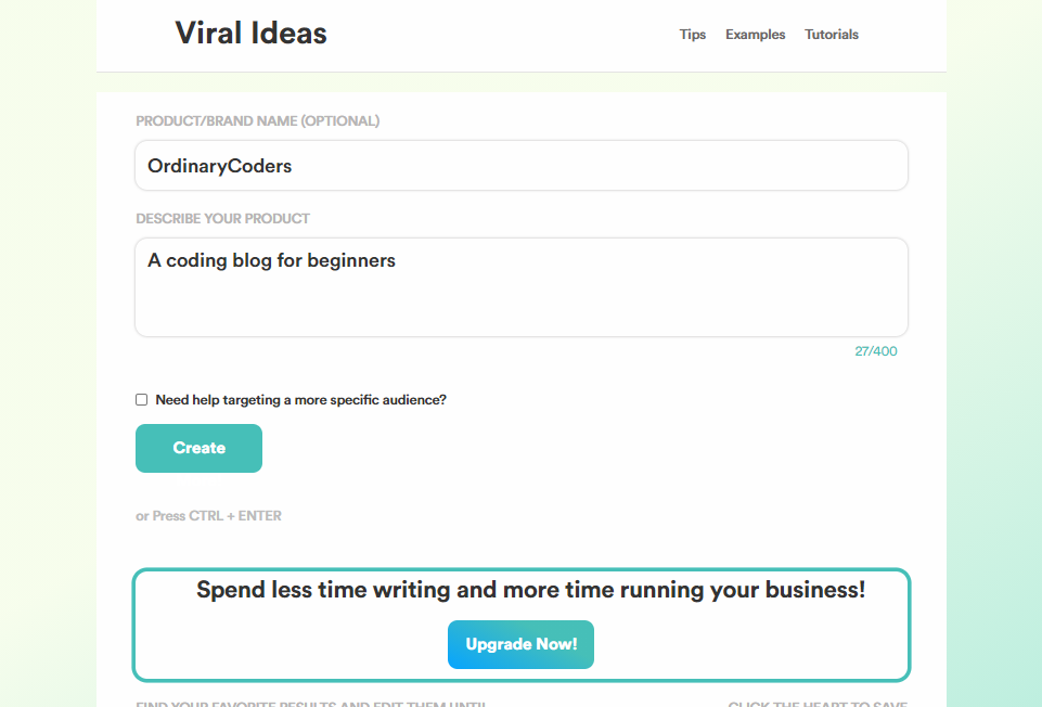 viral ideas output